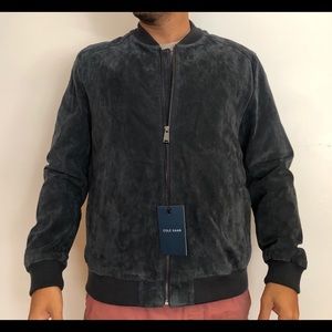 Cole Hanan Suede Varsity Jacket